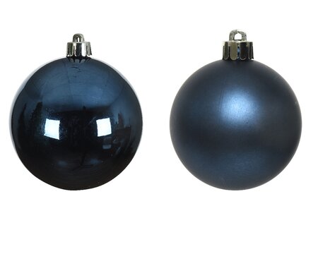 10 MIXED GLASS BAUBLES - NIGHT BLUE - image 2