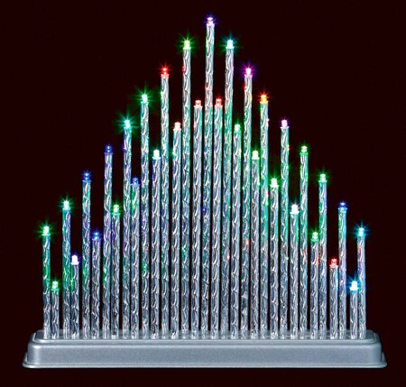 34CM 33L METALIC CANDLEBRIDGE