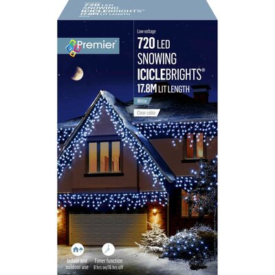 720 LED SNOWING ICICLES TIMER - WHITE - image 2