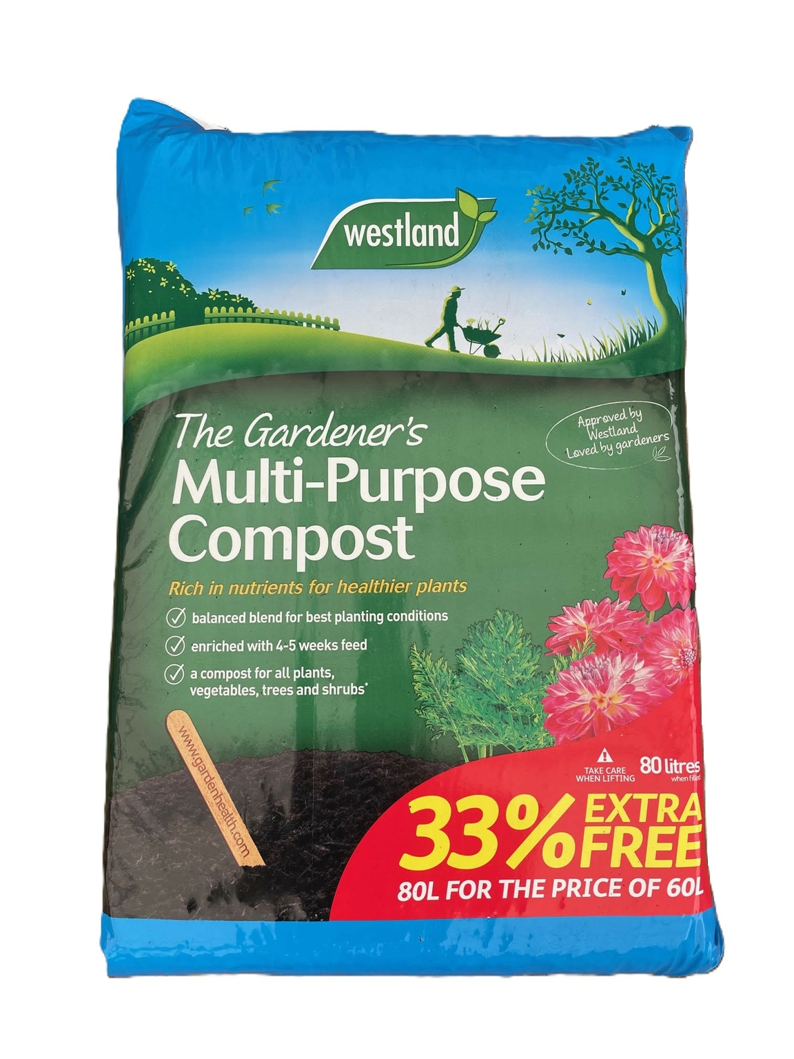 80L THE GARDENERS MULTI-PURPOSE COMPOST - Waresley Park