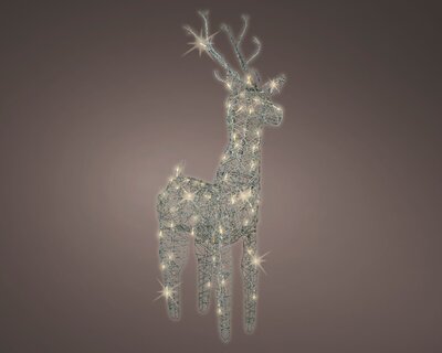 LED WICKER DEER - 104CM - image 1