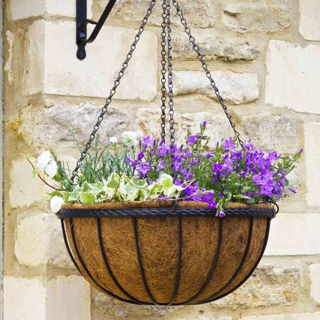 14IN SAXON HANGING BASKET - image 1