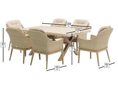 MONTEREY VOGUE RECTANGULAR TABLE SET - image 2